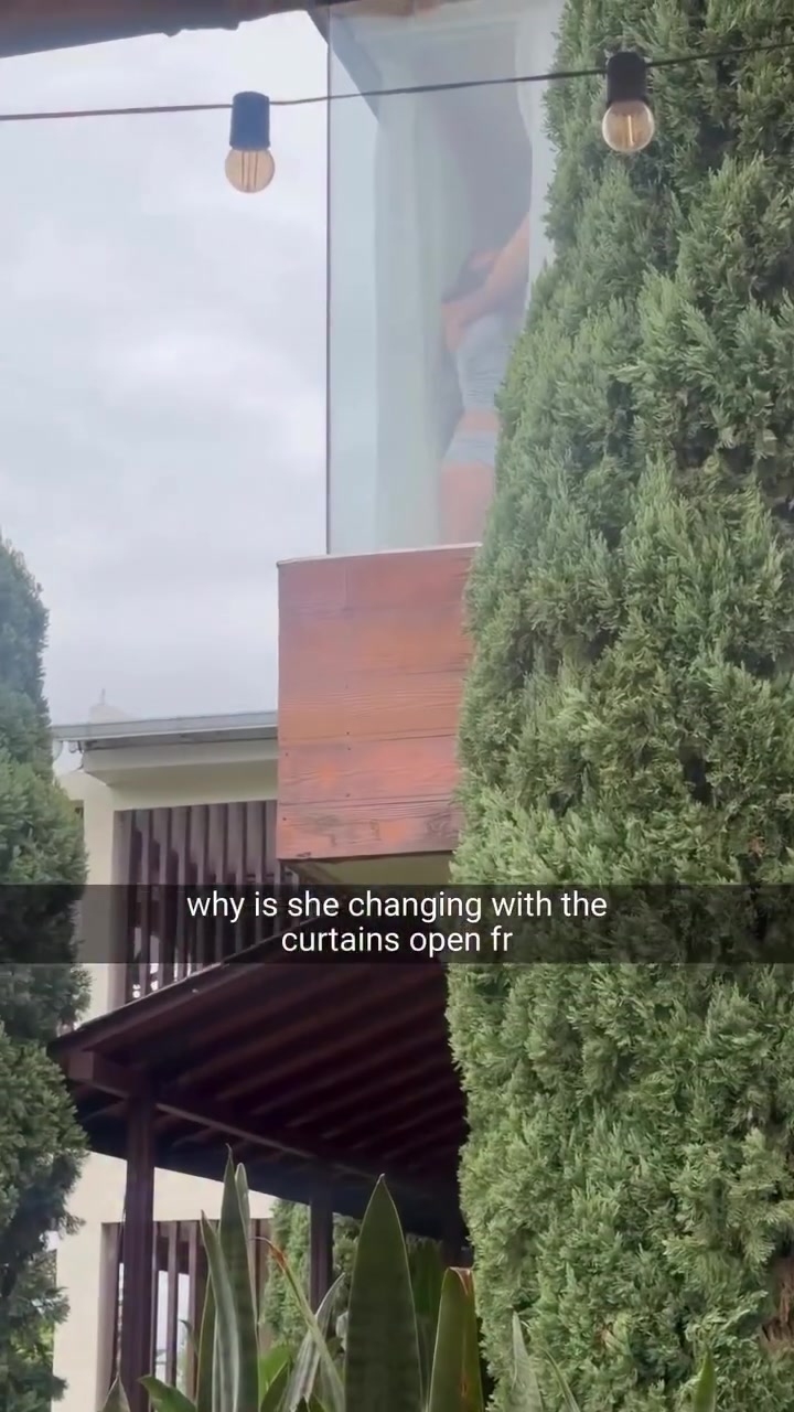 changing in front of the window like the trees are security 🙈